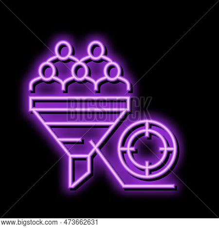 Mqls Generated Neon Light Sign Vector. Mqls Generated Illustration