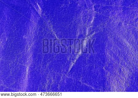 Beautiful Blue Background With Leather Texture With Blue Veins Of Blue Leather As Sample Of Blue Bac