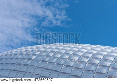 Sochi, Russia - March 28, 2023 View Of The Fisht Stadium In Sochi. Sports Architecture In A Futurist