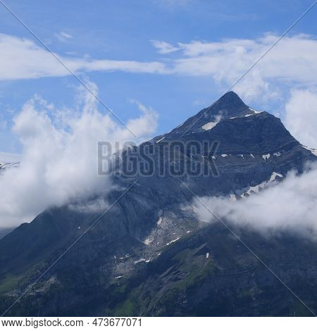 Oldehore In Summer. Mountain Near Gstaad, Switzerland.