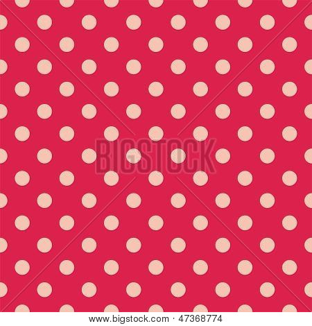 Saumaton vektori kuvio, rakenne tai vaaleanpunainen pilkullisen redbackground tausta