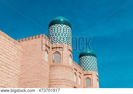 Khiva Medieval Fortress Kunya-ark. Main Gate. Khiva. Uzbekistan