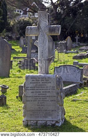 Weston-super-mare, Uk - March 19, 2023: The Grave Of Roderick Morgan Smith, Which Also Serves As A M