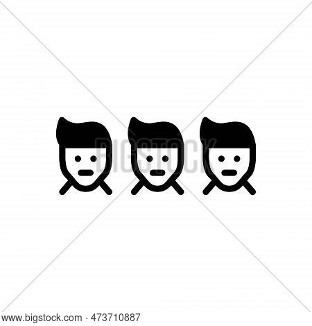 Black Solid Icon For Emotions Indoctrination Reverie Affections Sentiments Face Evaluation Expressio
