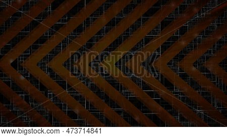 Road Sine Of Blinking Direction Arrow Indicating Sign Icon Illustration Background.