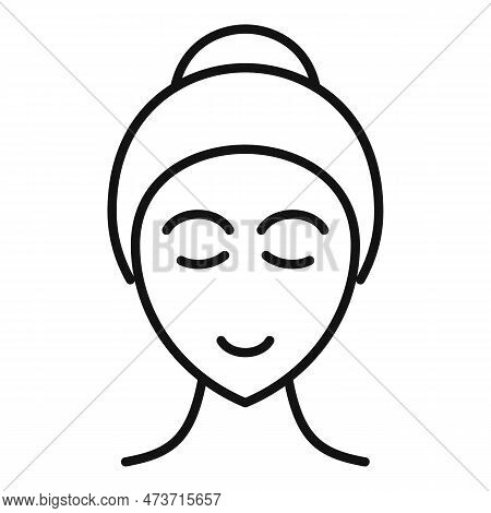 Well Groomed Woman Icon. Outline Well Groomed Woman Icon For Web Design Isolated On White Background