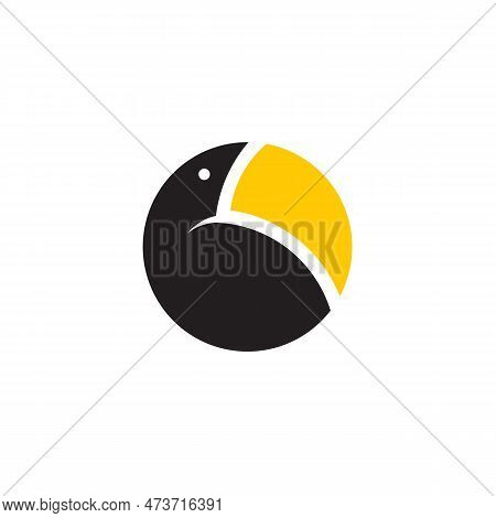 Pellican Bird Icon Logo Design Vector Template