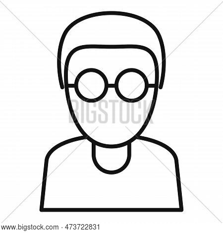 Blind Man Icon. Outline Blind Man Icon For Web Design Isolated On White Background