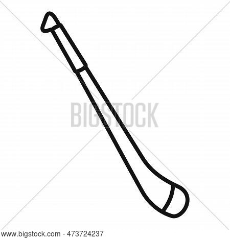 Hurling Stick Icon. Outline Hurling Stick Icon For Web Design Isolated On White Background