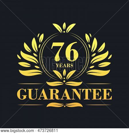 76 Years Guarantee Logo Vector,  76 Years Guarantee Sign Symbol