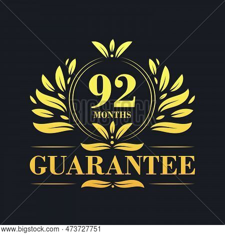 92 Months Guarantee Logo Vector,  92 Months Guarantee Sign Symbol