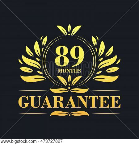 89 Months Guarantee Logo Vector,  89 Months Guarantee Sign Symbol