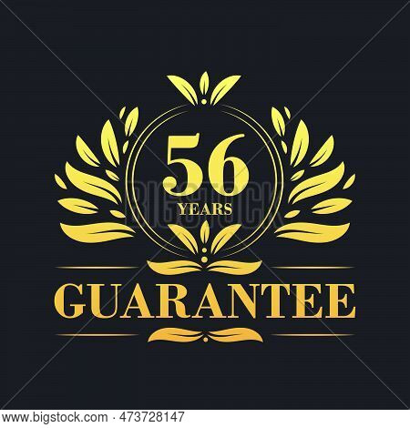 56 Years Guarantee Logo Vector,  56 Years Guarantee Sign Symbol