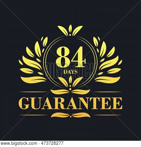 84 Days Guarantee Logo Vector,  84 Days Guarantee Sign Symbol