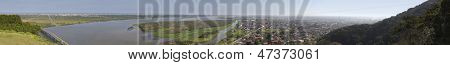 Panoramaudsigt over Iguape/Jacauna - Vale do Ribeira - Sao Paulo - Brasil