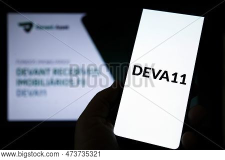 Minas Gerais, Brazil - March 29, 2023: Illustrative Image Of The Deva11 Real Estate Background On Th
