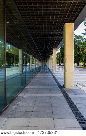 Wroclaw, Poland - June 2022: Facades Of A New High-rise Office Buildings In The 
