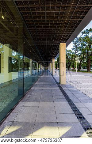 Wroclaw, Poland - June 2022: Facades Of A New High-rise Office Buildings In The 