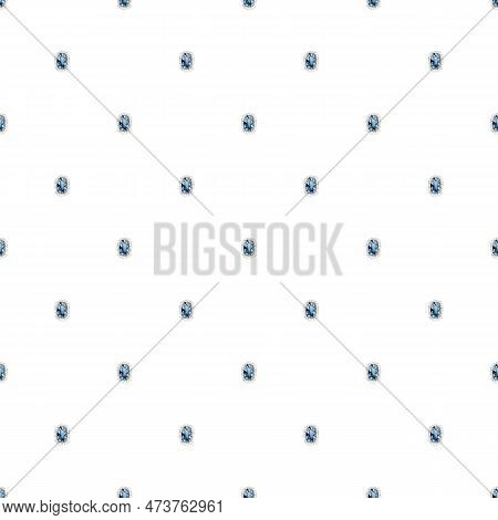 Seamless Pattern Watercolor With Hand Draw Illustration Stones Sapphire And Emerald. Coranation, Kin