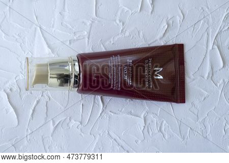 Irpen, Ukraine, March 23 20222 - Missha Perfect Cover Bb Cream Spf 42, Illustrative Editorial