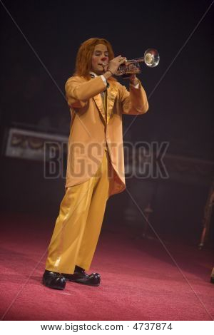 Clown su tromba