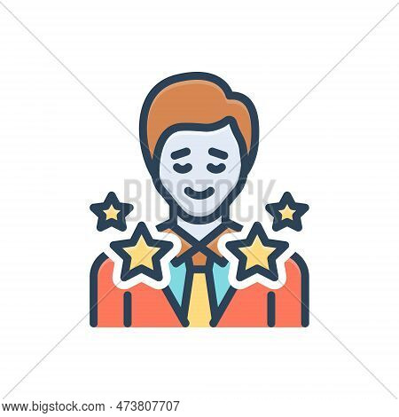 Color Illustration Icon For Experience Appreciation Testimonials Grateful Beholden Review Evaluation