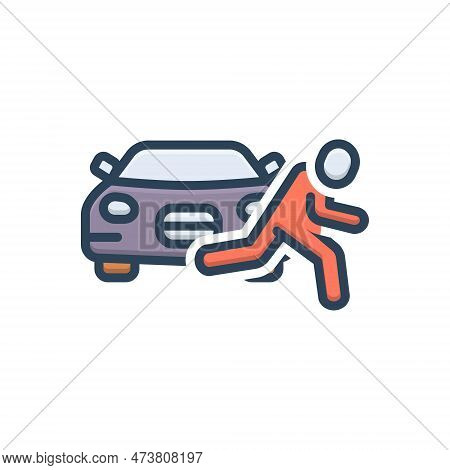 Color Illustration Icon For Instance Example Case Accident Occurrence Specimen Sample Event Incident