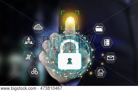 Uturistic Digital Processing Of Biometric Identification Fingerprint Scanner. Concept  Digital Trans