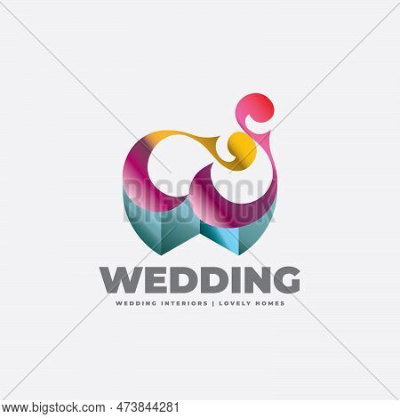 Logo Is Adaptable For W Patterns Branding, Wedding Couple Model Events Brand, Decorative Tiles, Cera