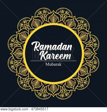 Mandala Circular Pattern Silhouette Isolated White Background For Tattoo, Decoration, Yoga And Print