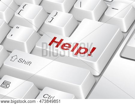 Modern Concept Composition With Keyboard. For Your Own Design.