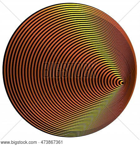 An Impression Of Looking Down A Matal Tube