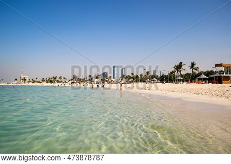 View Of Al Mamzar Beach Park In Dubai, United Arab Emirates