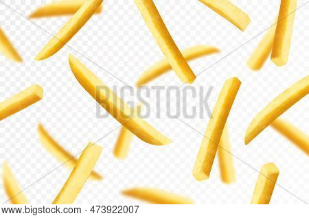 Fries Background Design French Fries Vector & Photo (Free Trial) | Bigstock
