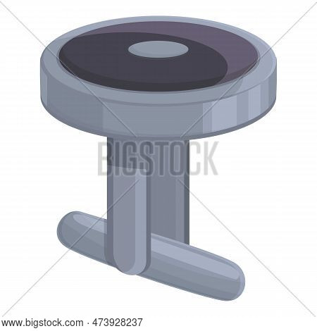 Elegance Cufflink Icon Cartoon Vector. Fashion Elegant. Style Silver