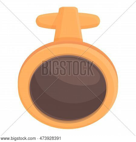 Shirt Cufflink Icon Cartoon Vector. Fashion Elegance. Business Style