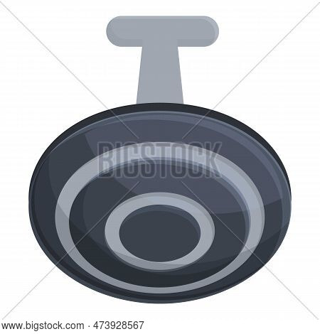 Circle Cufflink Icon Cartoon Vector. Fashion Metal. Modern Style