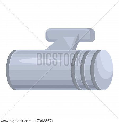 Silver Cufflink Icon Cartoon Vector. Shirt Style. Modern Link