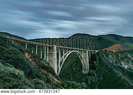 Bixby Creek Bridge Also Known As Bixby Canyon Bridge, On The Big Sur Coast Of California, Is One Of 