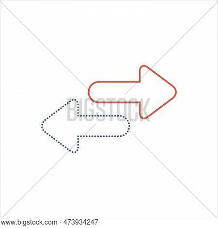 Transfer Arrows Icon. Exchange Sign. Send Receive Symbol. Stock Vector Illustration Isolated On Whit