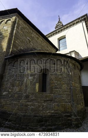 Exterior Of The Historic Sant Eufemia Church At Oggiono, Lecco Province, Lombardy, Italy
