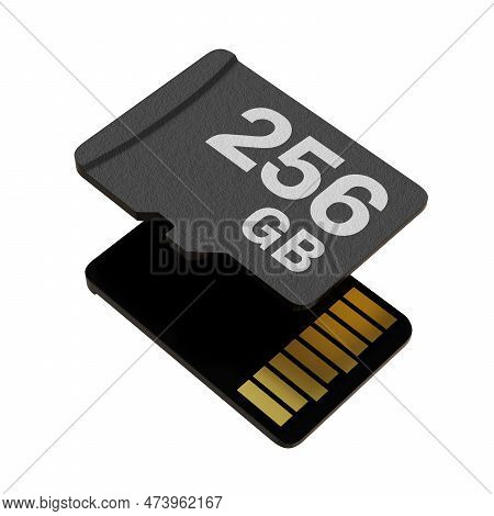 Memory Card With 256 Gb Capacity, Microsd Flash Storage Disc