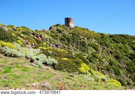 View Of The Foghe Tower, Tresnuraghes, Planargia