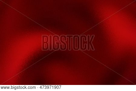 Elegant Red Gradient Background With Noise Or Grain Textures. Red Grunge Texture Background. Blurred