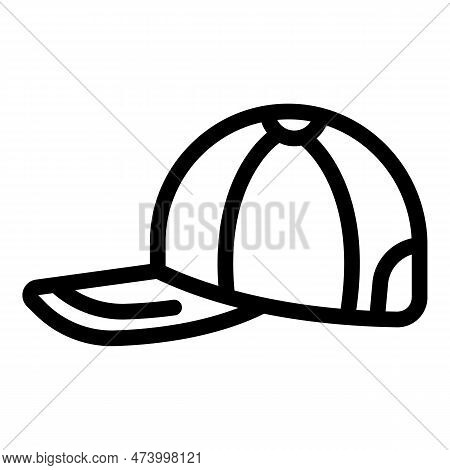 Trucker Cap Icon Outline Vector. Baseball Hat. Base Modern