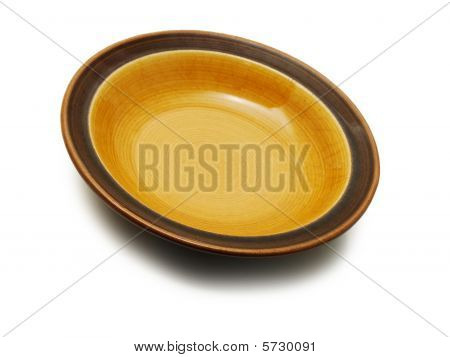 empty plate isolated