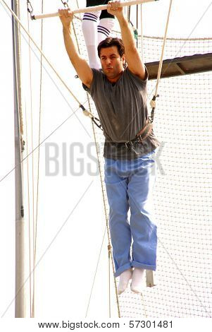 Dr. Jamil Aboulhosn at Kerri Kasem's Birthday party held at the  Flying Gaona Brothers Trapeze School,  Woodland Hills, CA. 07-11-10
