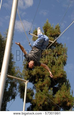 Dr. Jamil Aboulhosn at Kerri Kasem's Birthday party held at the  Flying Gaona Brothers Trapeze School,  Woodland Hills, CA. 07-11-10