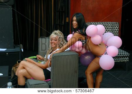 Toya Kay and Janelle Dote at The Lalas Burlesque Run Through for Bardot Performance, Bardot, Hollywood, CA. 07-22-10