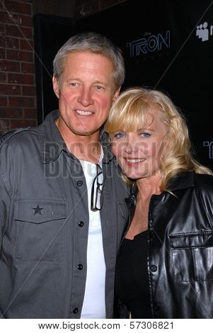Bruce Boxleitner and Cindy Morgan at the TRON Legacy